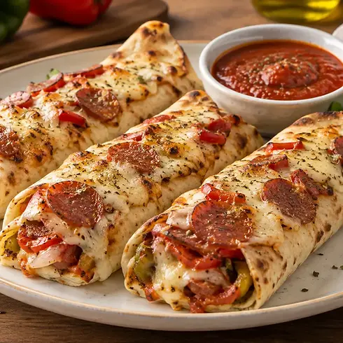 Cheesy Sausage Pitta Delight 1280x853.webp