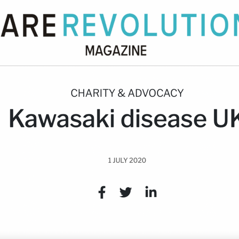 Rare Revolution Magazine X Kawasaki Disease UK
