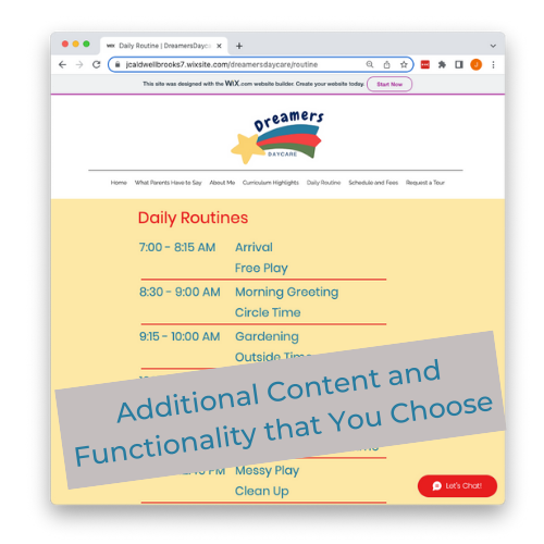 Miniatura: Sitio web personalizado