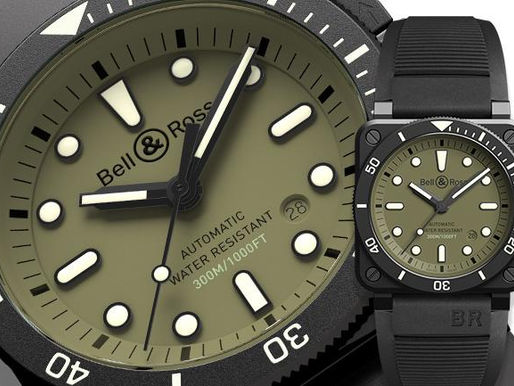 專業軍錶風範:BELL&ROSS 新款BR03-92 Diver Military