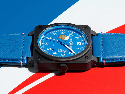BELL & ROSS 推出 BR 03-92 Patrouille de France 腕錶,慶祝法國巡邏兵飛行表演隊創立成立七十週年。