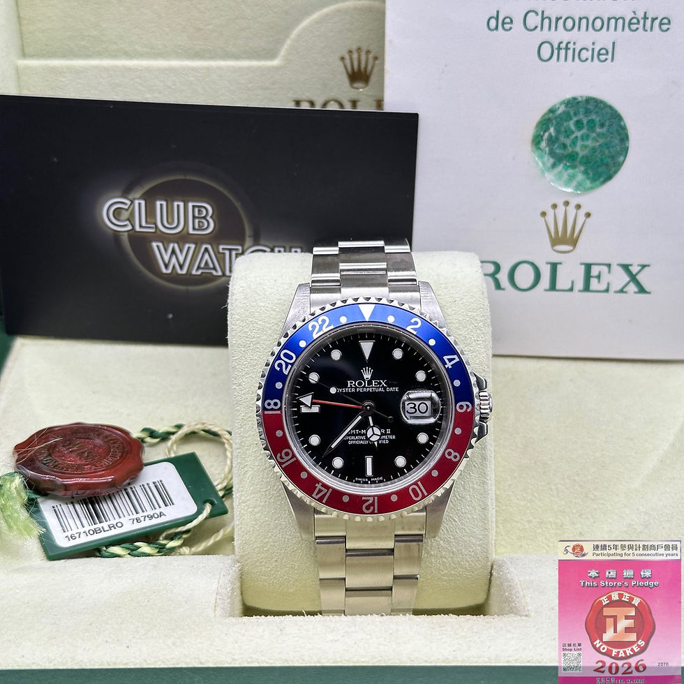 Thumbnail: Rolex GMT-MasterII  16710BLRO