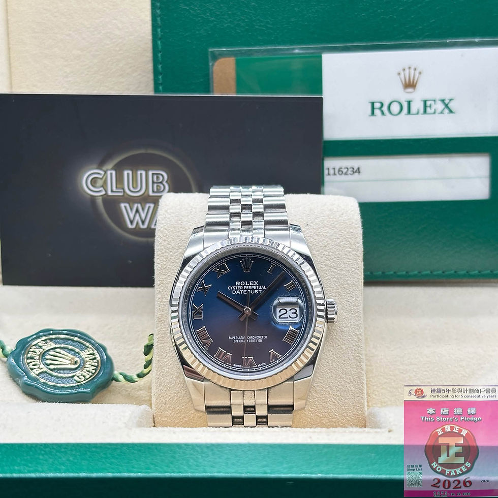 縮圖：Rolex DateJust 116234-Blue-Roma-Jubilee