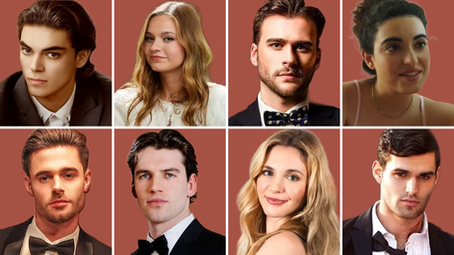 Eight actors' photos in grid