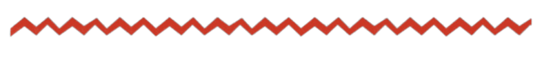 Élément graphique décoratif en forme de ligne rouge ondulée.