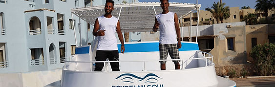 the team on the boat