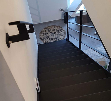 Escalier métal sur mesure intérieur Éghezée Brabant wallon
