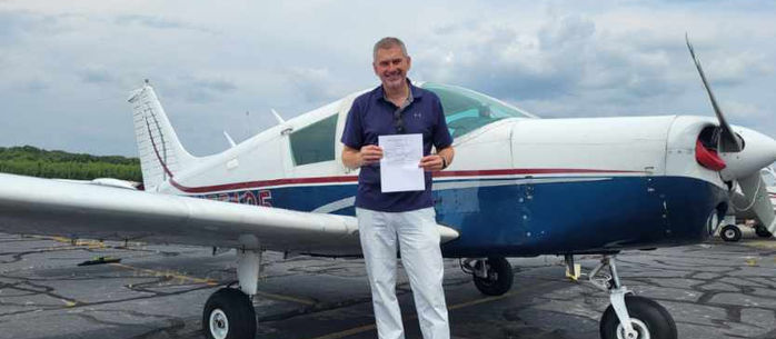 Congratulations to Mike Vaughan on earning his Commercial Pilot certificate