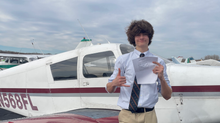 Aiden Hannigan earns Private Pilot Certificate at Air Ventures Flying School in Smithfield RI