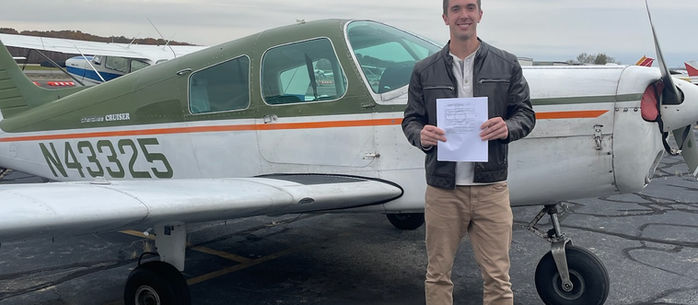 Congratulations to Matt Lachance on earning his Private Pilot Certificate!