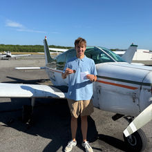 Congratulations to Andrew Gomes on earning his Private Pilot Certificate