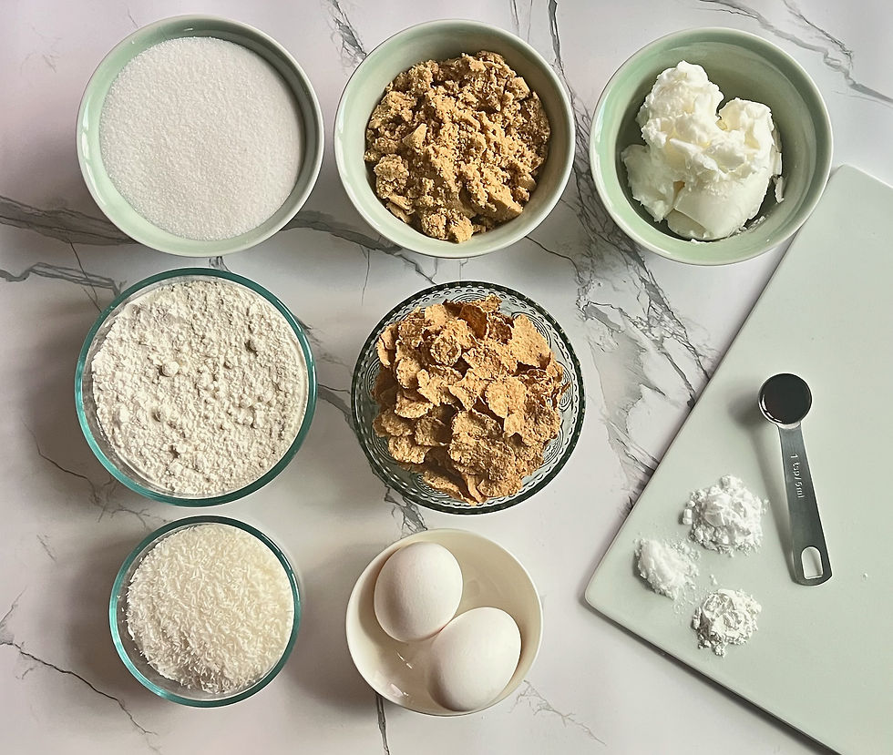 Ingredients for Cookies of Champions