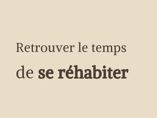 Visuel du manifeste « Se réhabiter » – The Positive Influencer