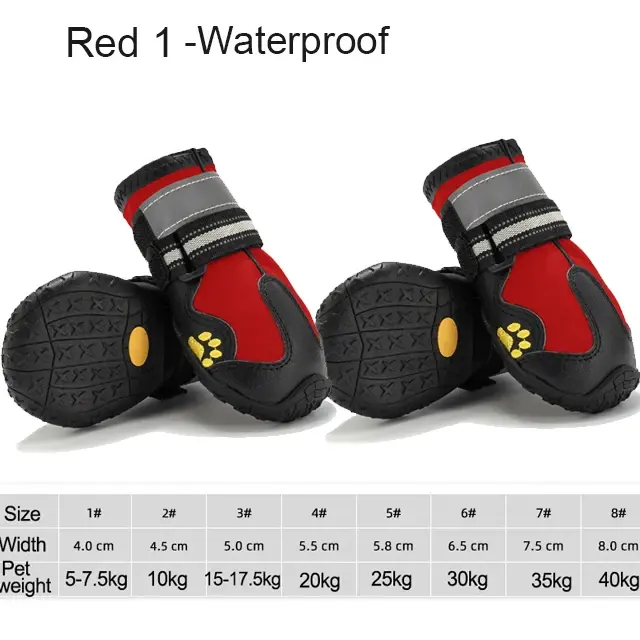 Thumbnail: 4pcs/set Pet Dog Shoes
