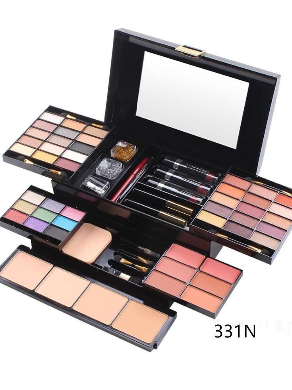 Thumbnail: Missrose Multifunctional Makeup Box with Eyeshadow Lipstick Blush