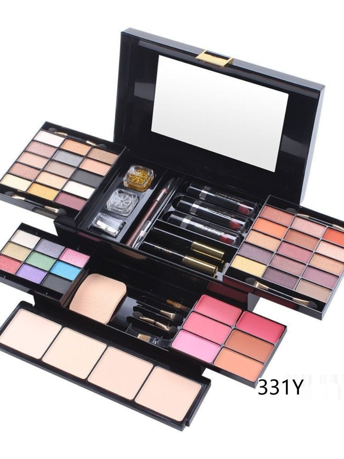 Missrose Multifunctional Makeup Box with Eyeshadow Lipstick Blush