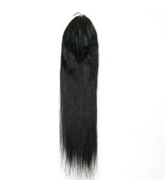 Thumbnail: Feather Crochet Human Hair Braiding Extensions
