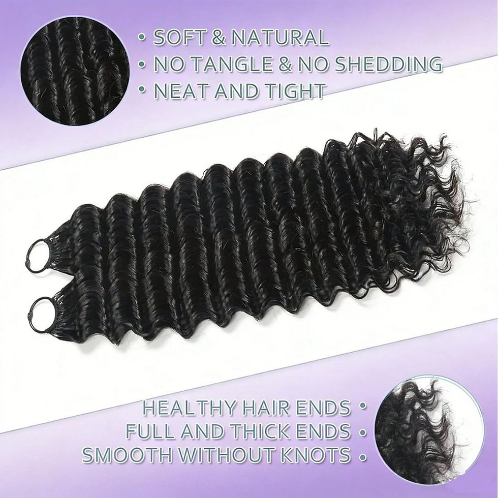 Thumbnail: Feather Crochet Human Hair Braiding Extensions