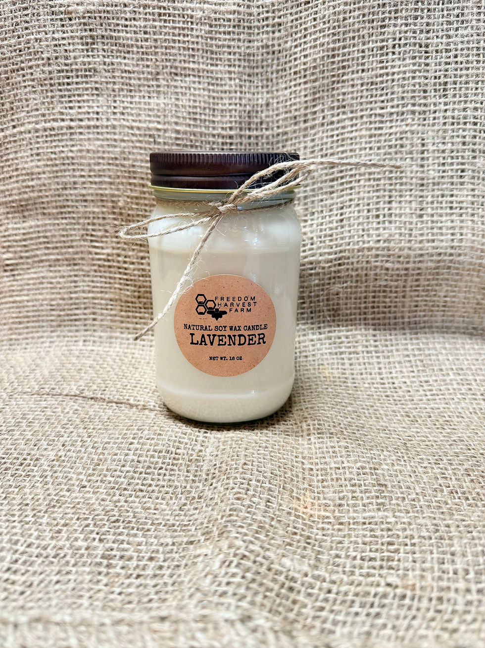 Thumbnail: All-Natural Soy Wax Candle in 16 oz Mason Jar