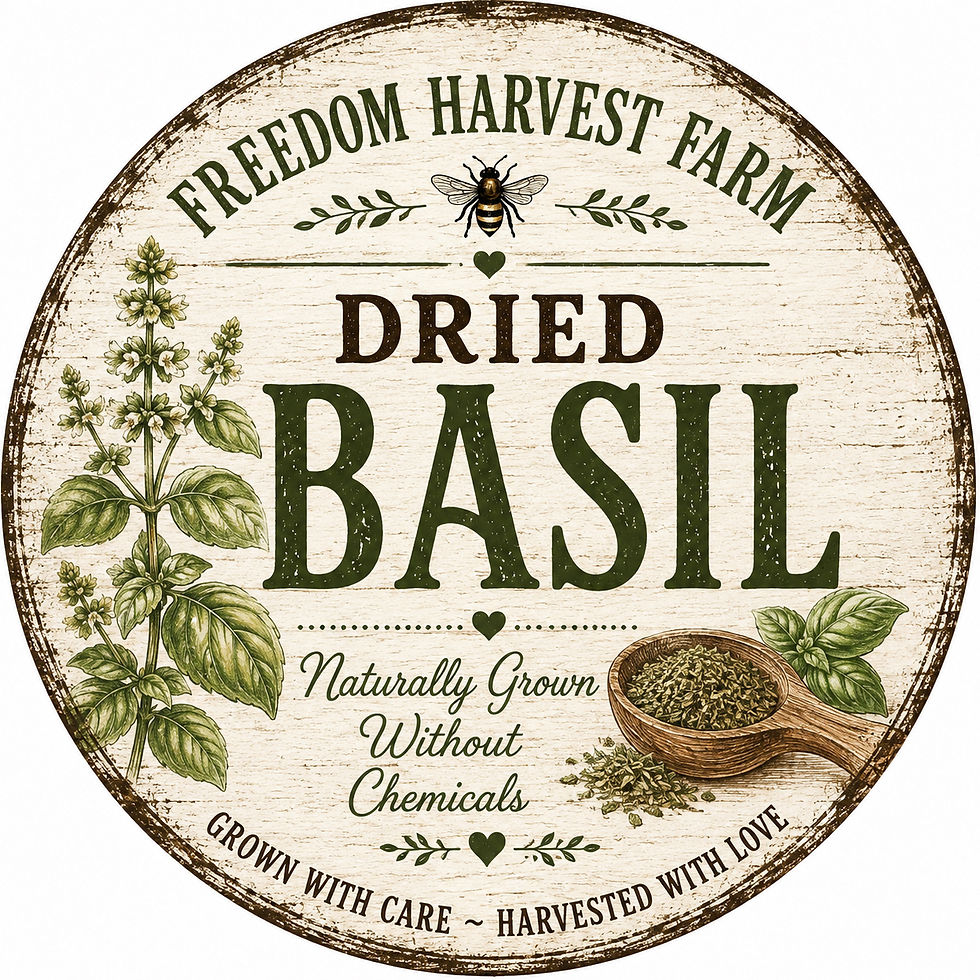 Thumbnail: Dried Basil, 4 oz glass jar
