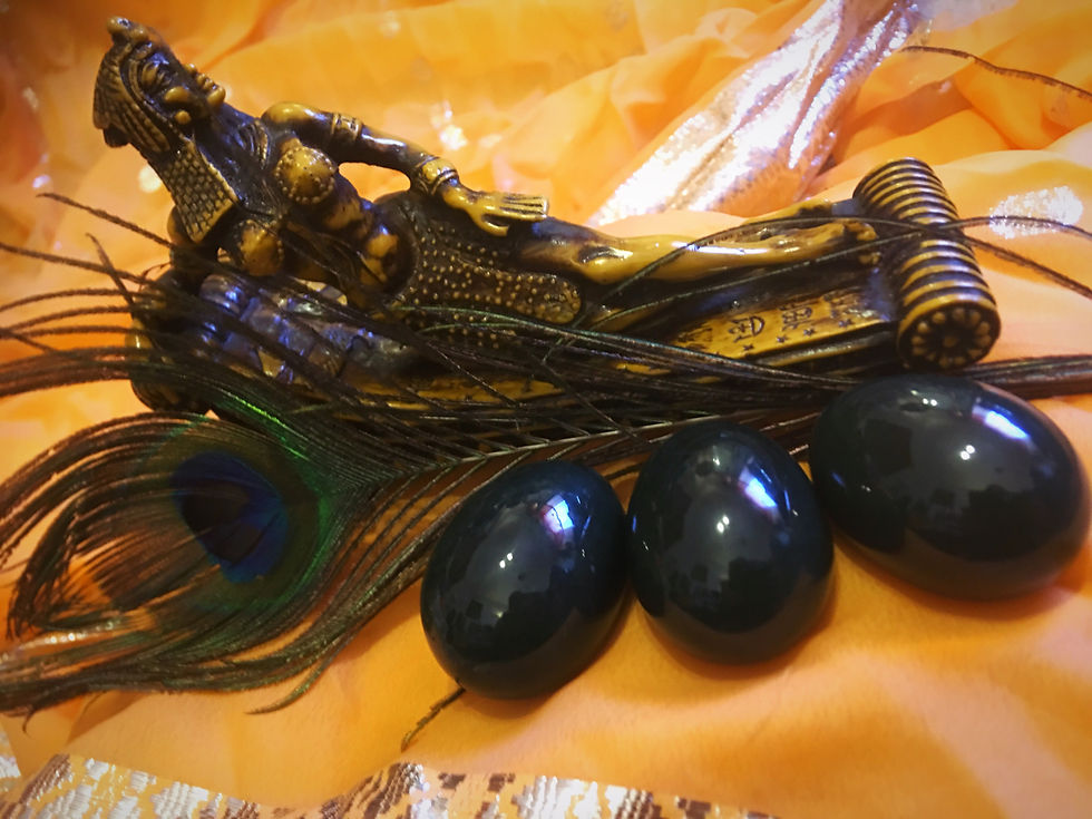 Thumbnail: Certified Dark Green Hetian Nephrite Jade Egg