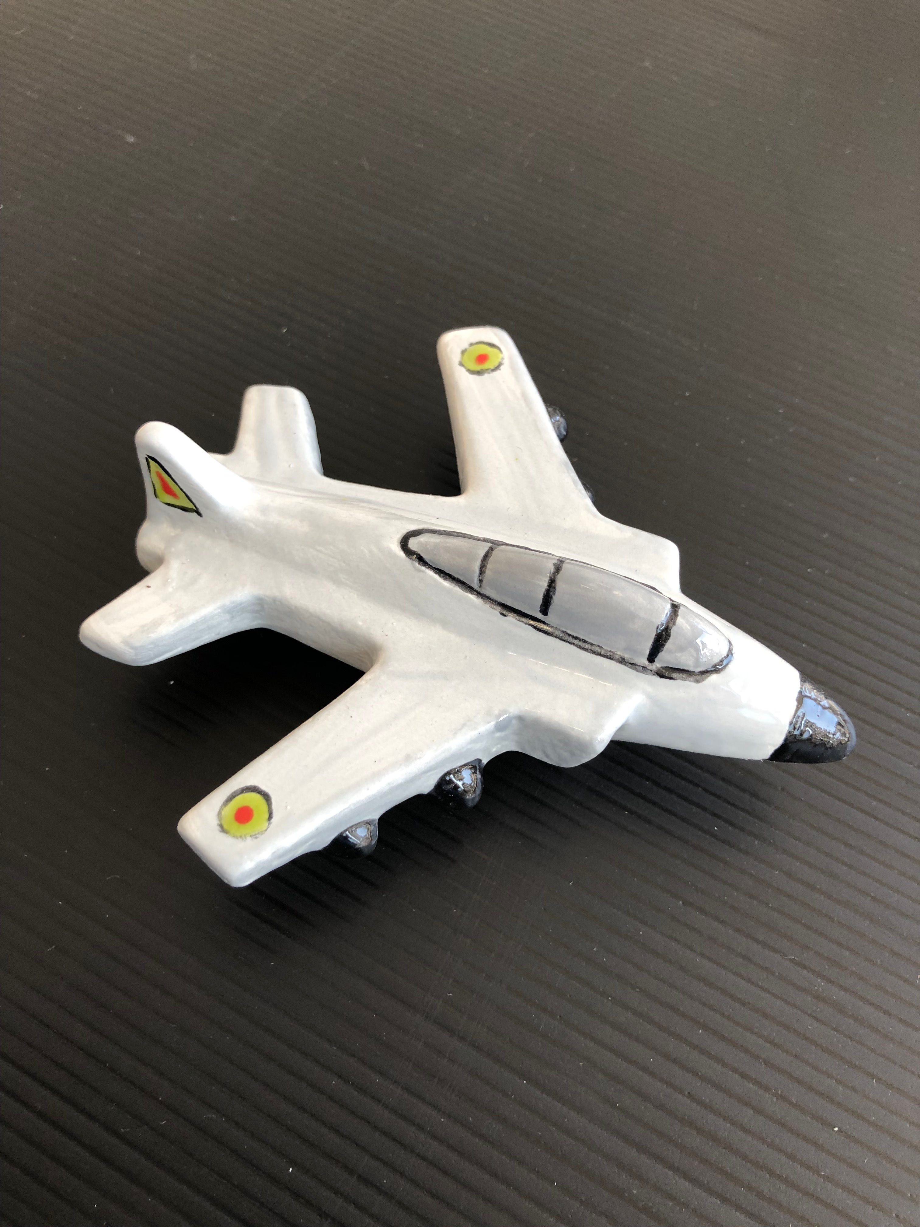 Modern jet fighter plane