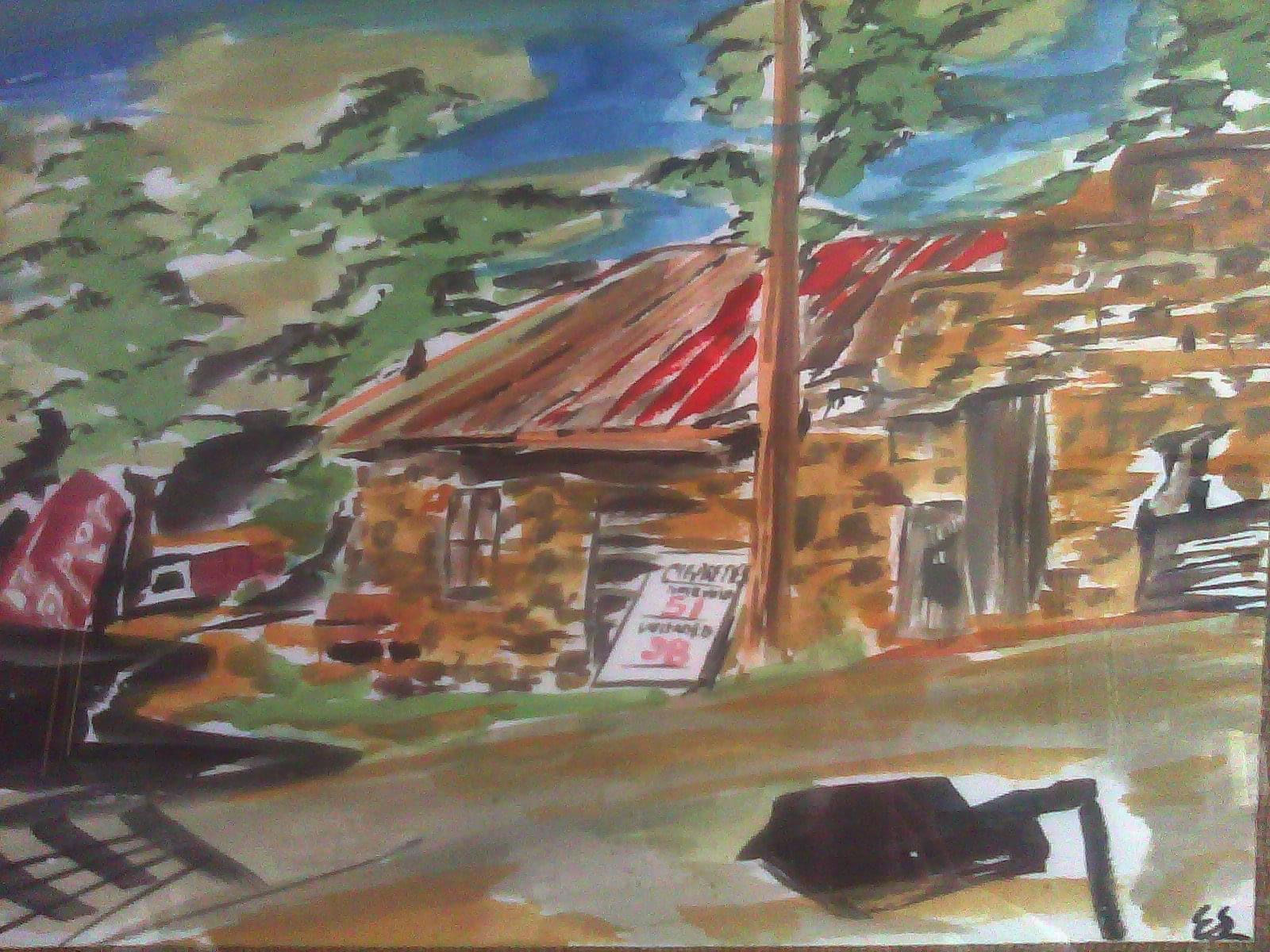 Run Down Gas Station