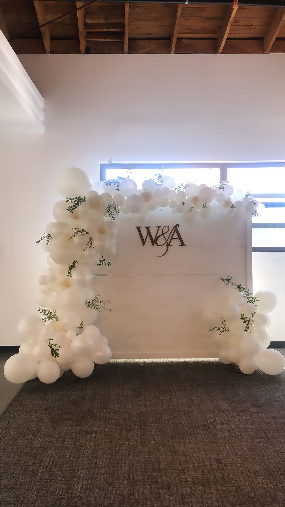 White wall Rustic Rental 7 feet tall by 6 feet wide