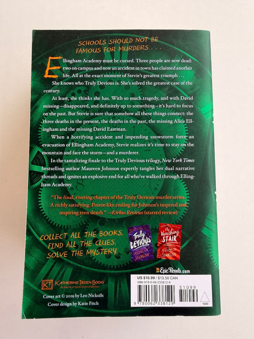 Thumbnail: The Vanishing Stair, Truly Devious and The Hand on the Wall by Maureen Johnson