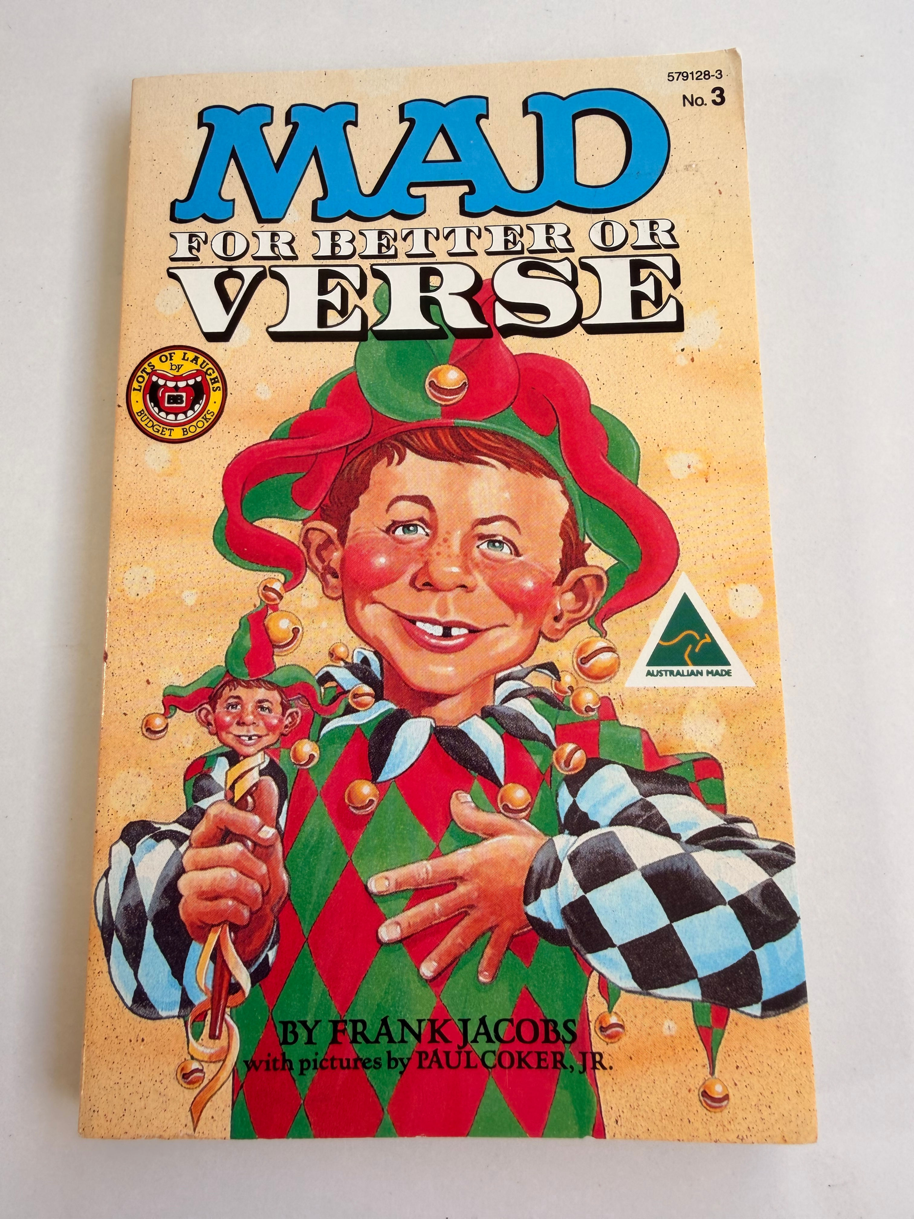 Mad For Better or Verse by Frank Jacobs