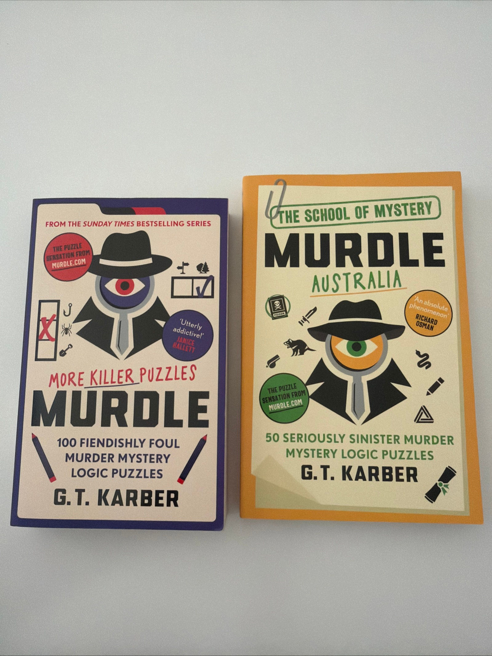 Murdle More Killer Puzzles and Murdle Australia by G. T. Karber