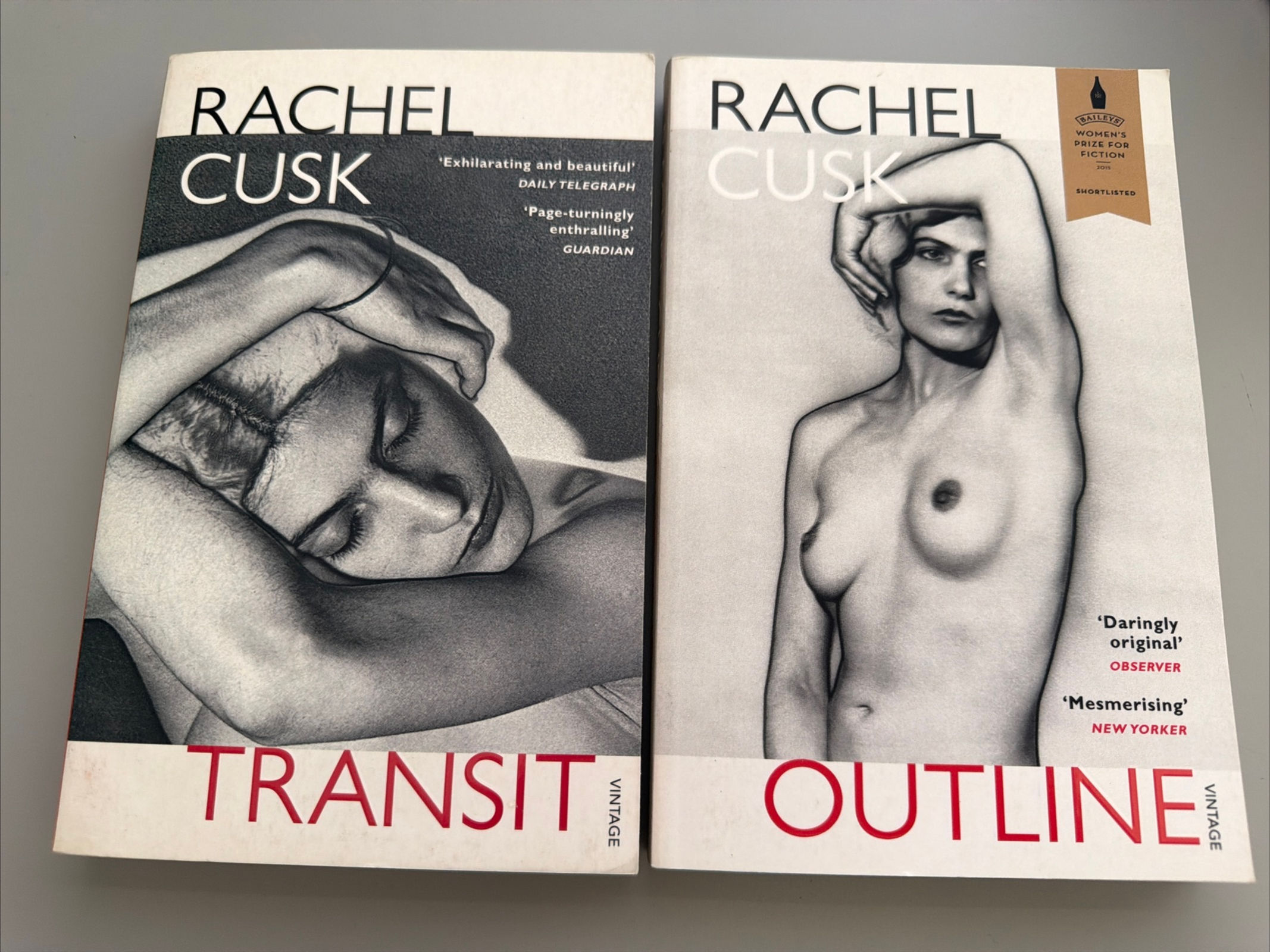 Transit and Outline by Rachel Cusk -2 Book Bundle