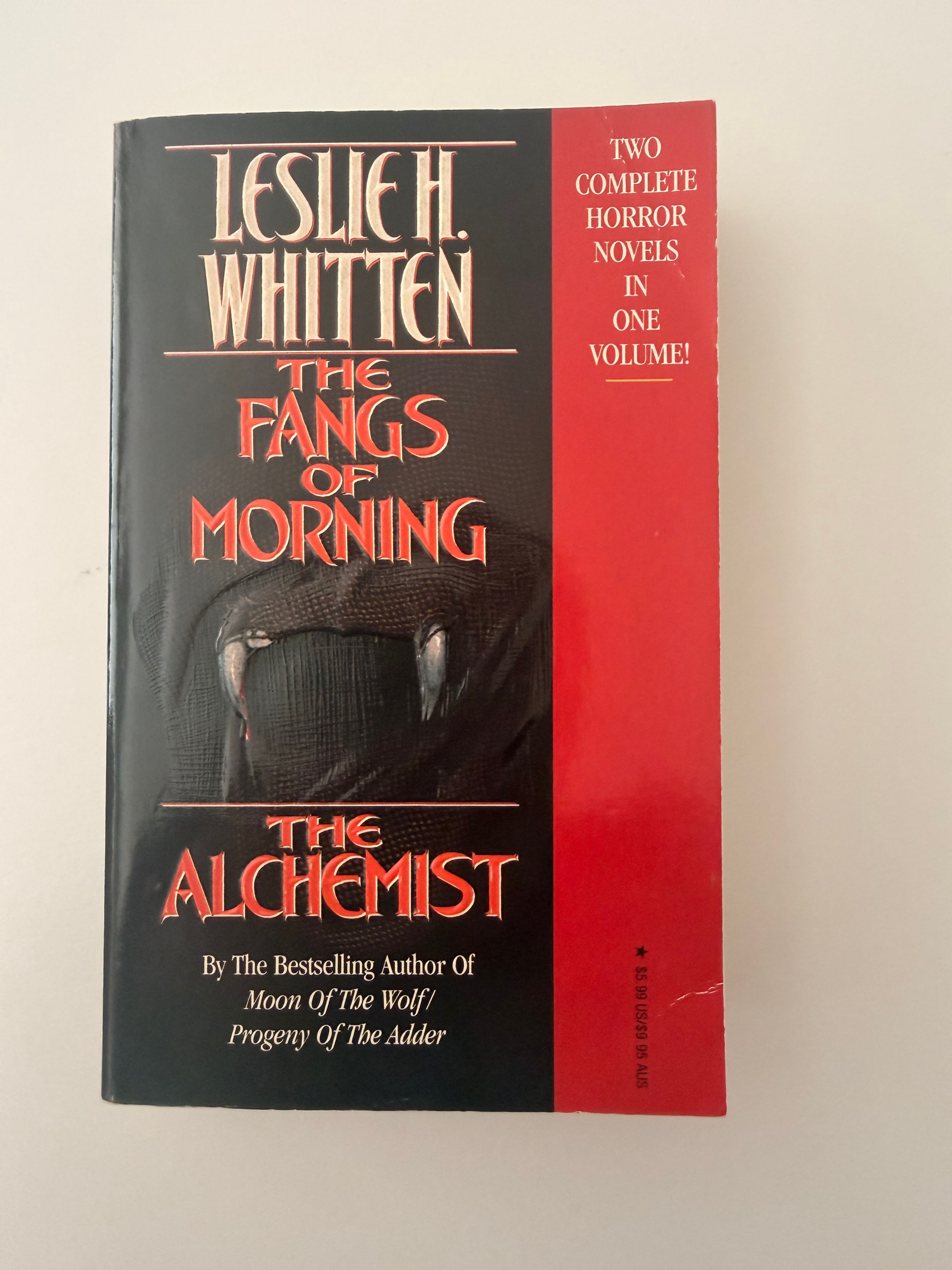 The Fangs of Morning and The Alchemist by Leslie H. Whitten