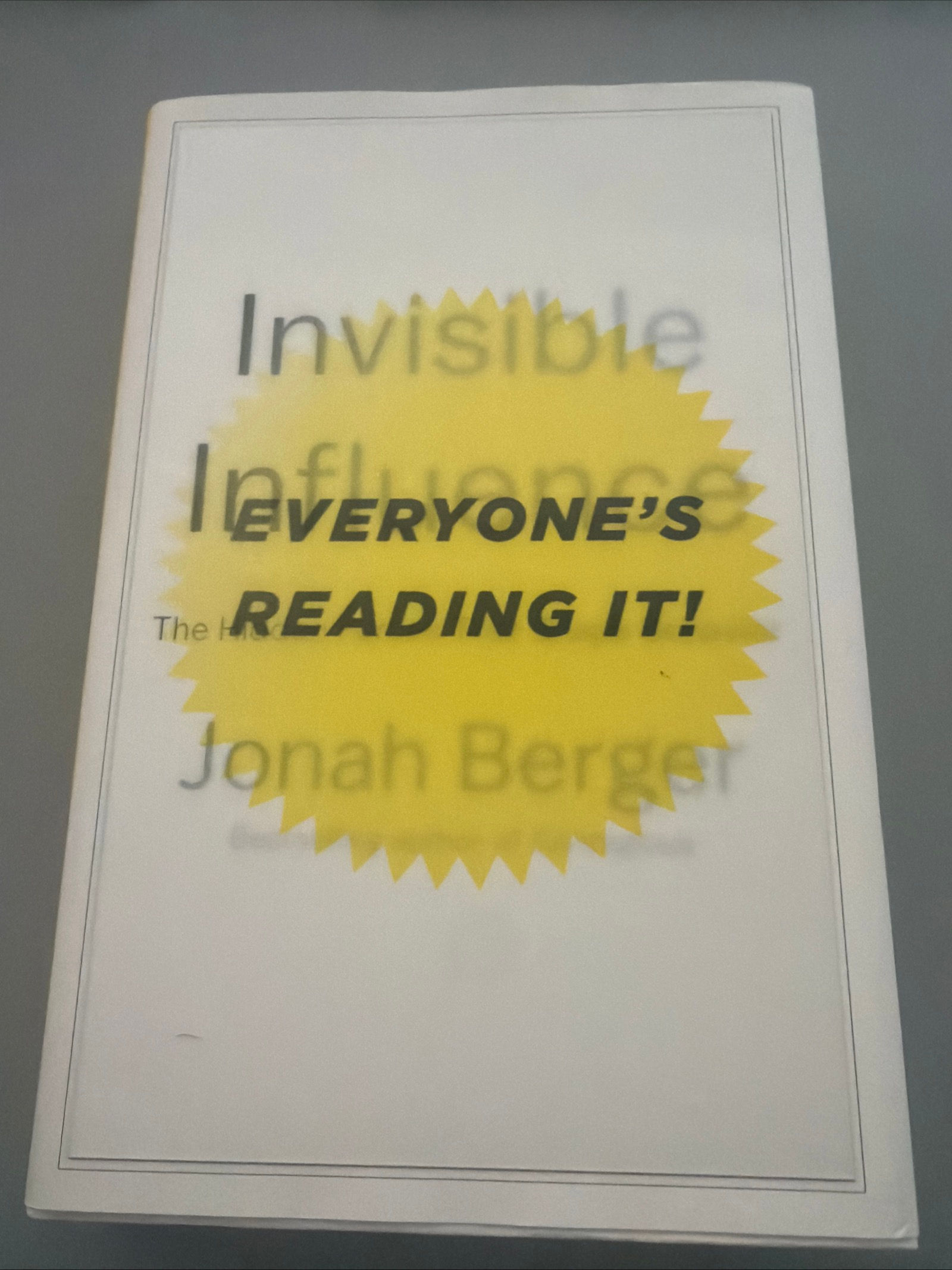 Invisible Influence by Jonah Berger