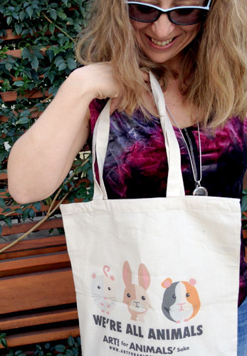 Thumbnail: "We're All Animals" Tote Bag