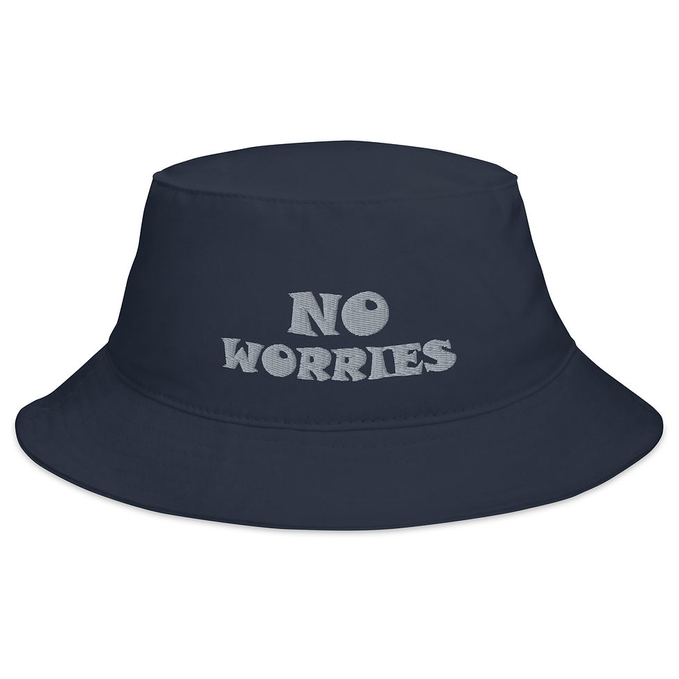 Thumbnail: "Grey No Worries" Bucket Hat