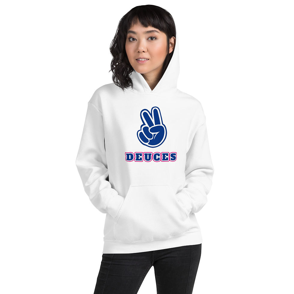 Thumbnail: "Pink & Blue Deuces" Unisex Hoodie