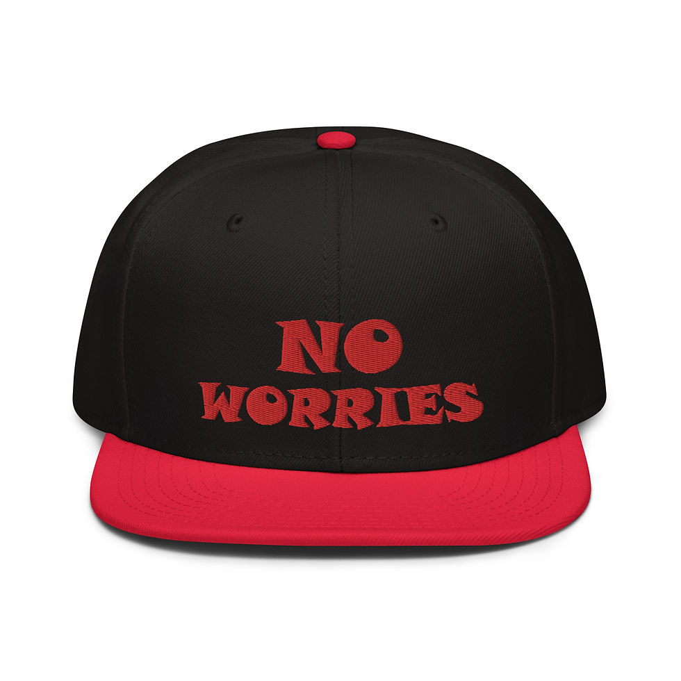 Thumbnail: "Red No Worries" Snapback Hat