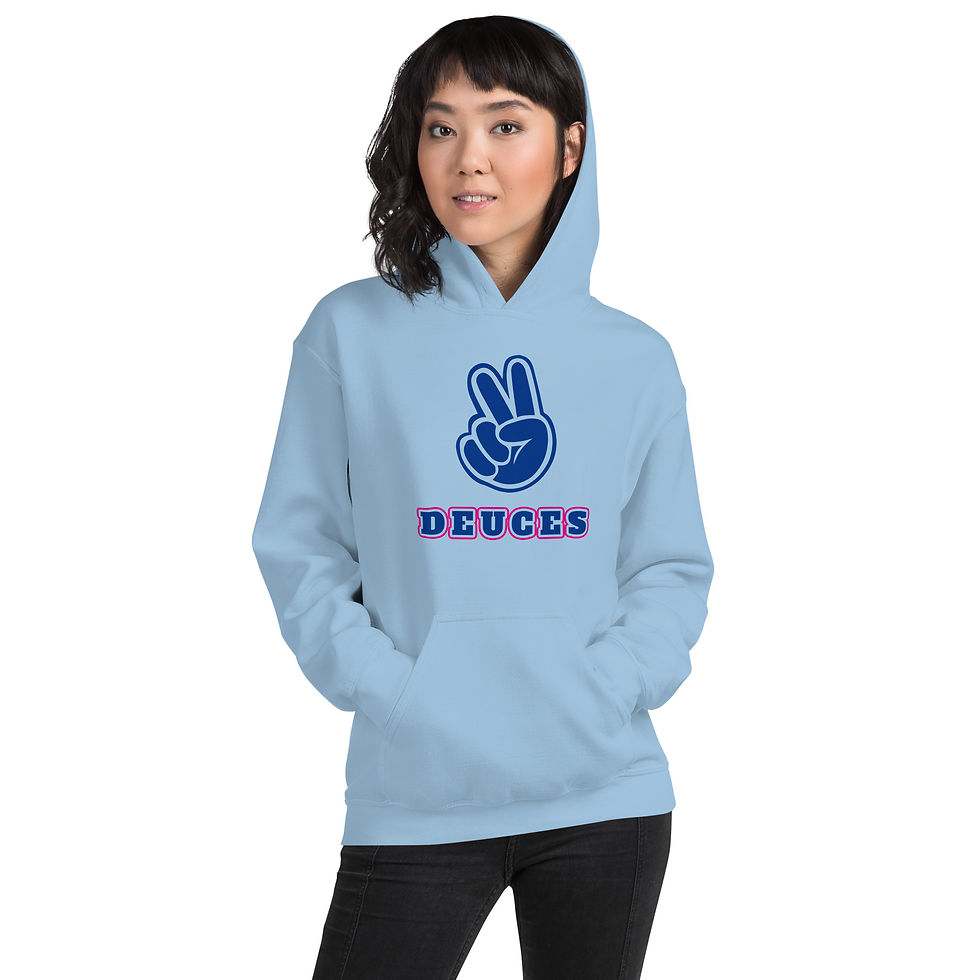 Thumbnail: "Pink & Blue Deuces" Unisex Hoodie