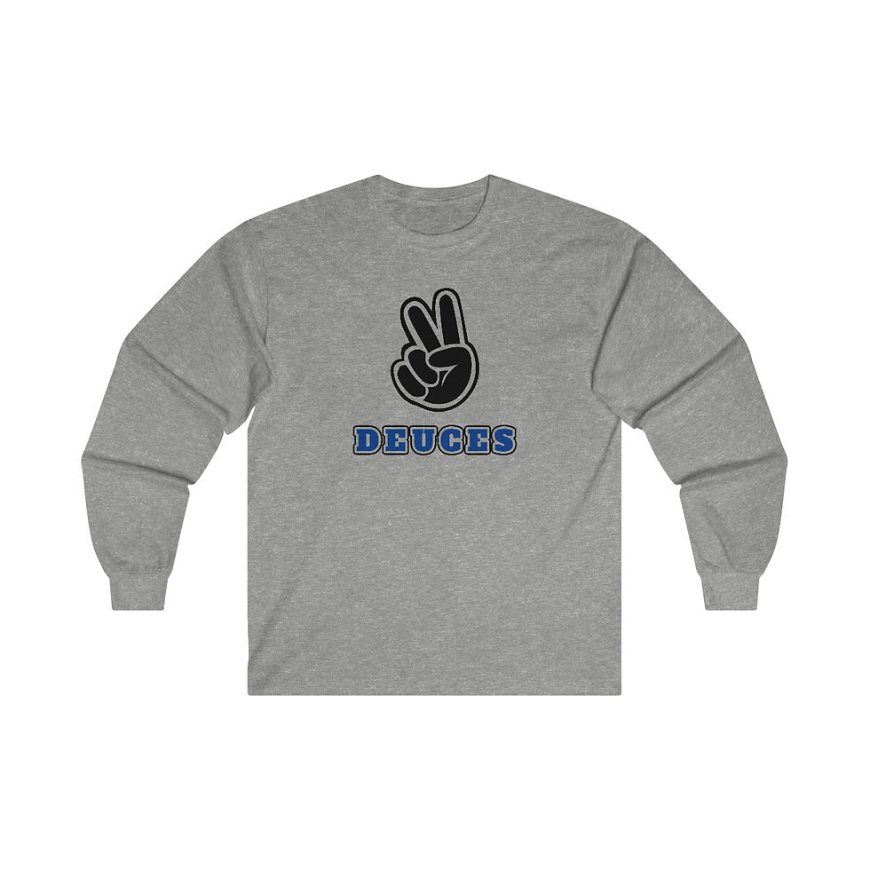 Thumbnail: "Blue Double Deuces" Long Sleeve Tee