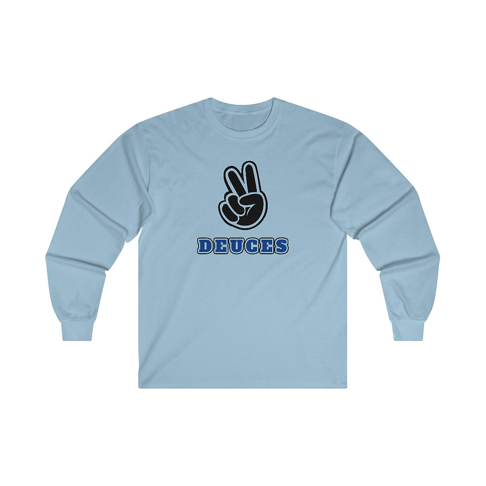 Thumbnail: "Blue Double Deuces" Long Sleeve Tee