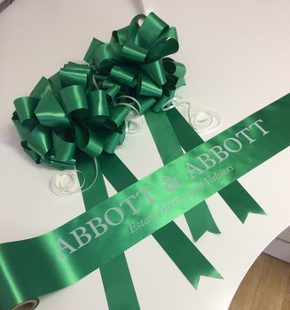 Business Branded Grand Opening Ribbon | CreativeRibbon&Bows