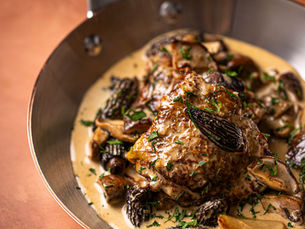 Volaille aux morilles