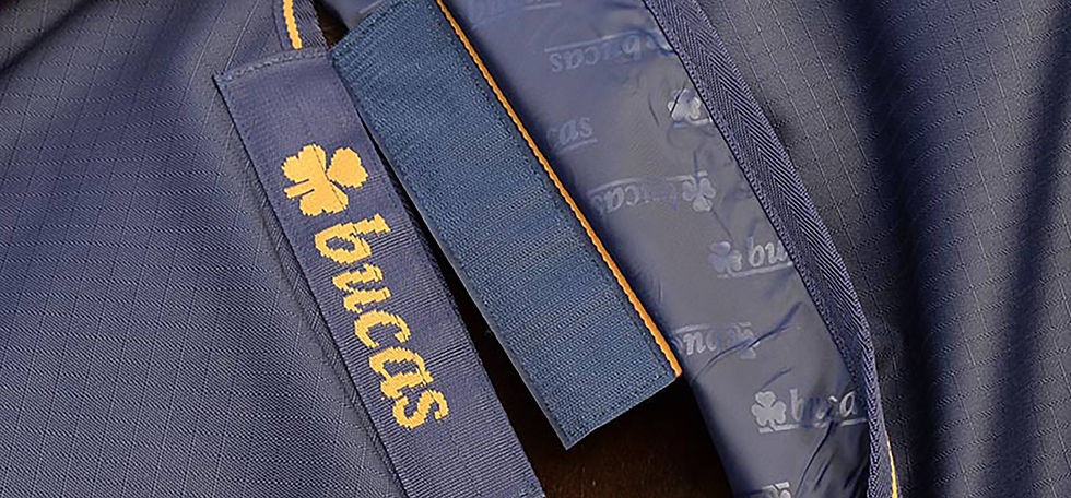 Miniatyrbild: Bucas Irish turnout 250g - black/gold