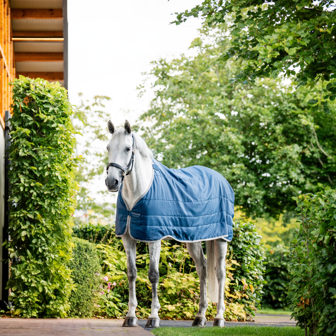 Horseware Ionic therapy liner 50g - imperial blue/silver/navy