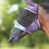 Miniatyrbild: Shires FlyGuard deluxe flughuva med öron och nos - purple