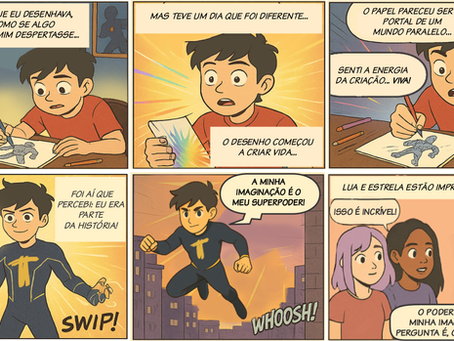 quadrinho do personagem Menino-Teia