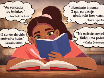 menina lendo livro