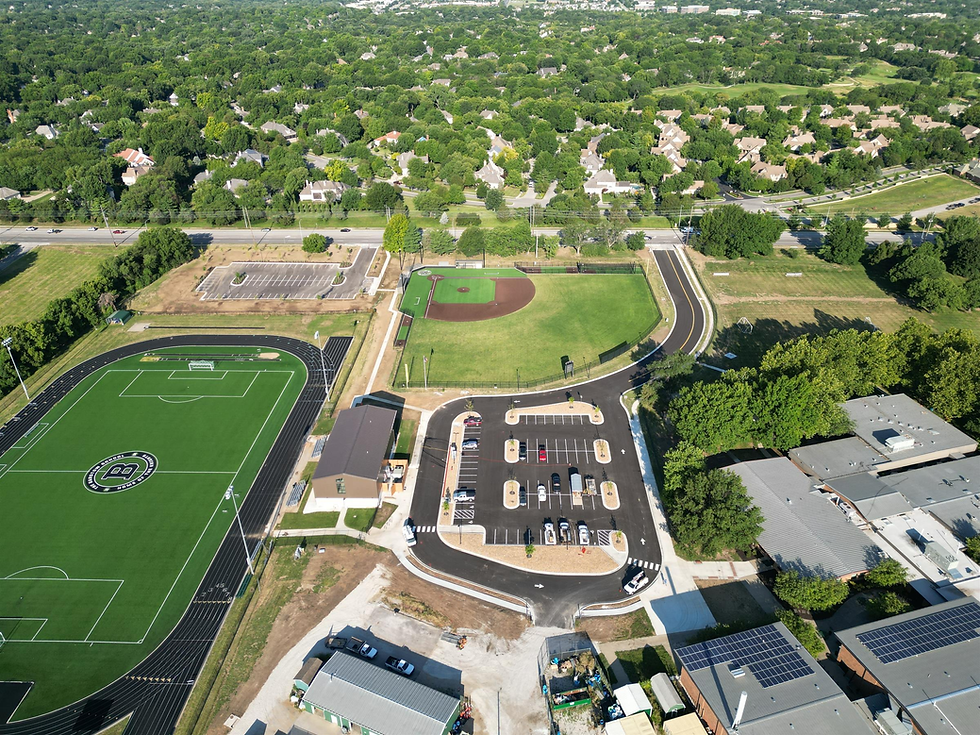 Aerial view of Barstow School