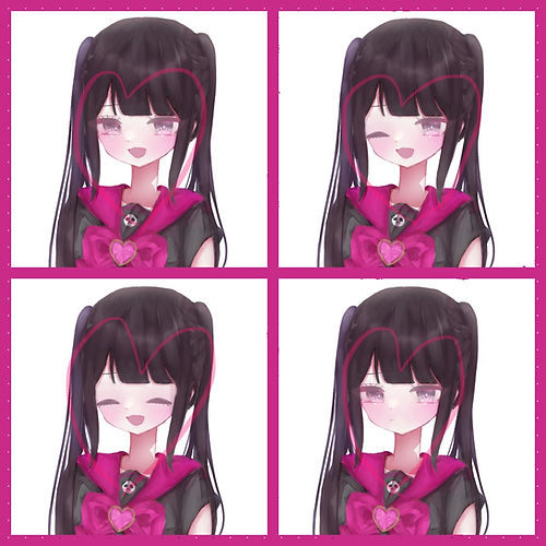 めすがきJCちゃん立ち絵＋表情差分8種類セット